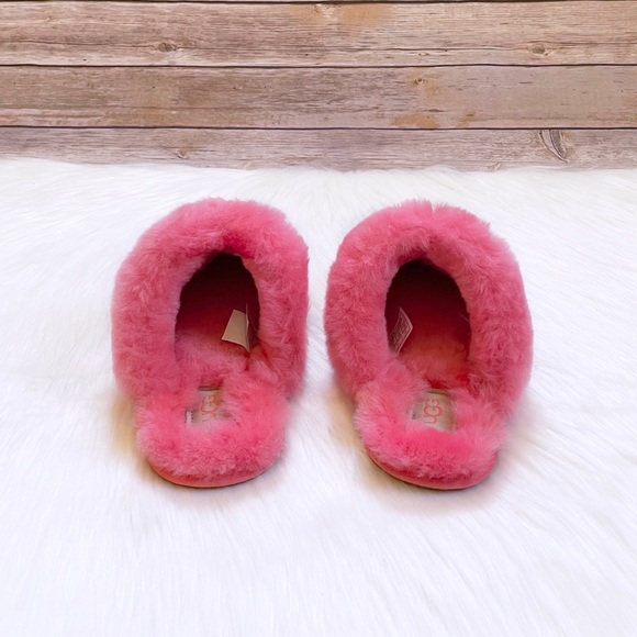 UGG Scuffette II Strawberry Sorbet Suede Slippers - Picture 3 of 8